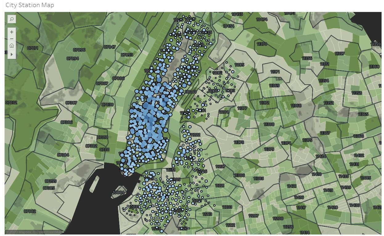 Tableau NYC Citi Bike Analysis