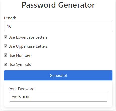 Password Generator